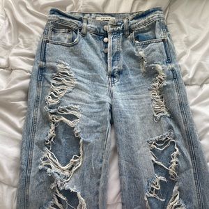 PACSUN distressed baggy jeans